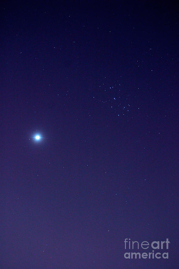 Venus And M45 #2 Photograph by John Chumack