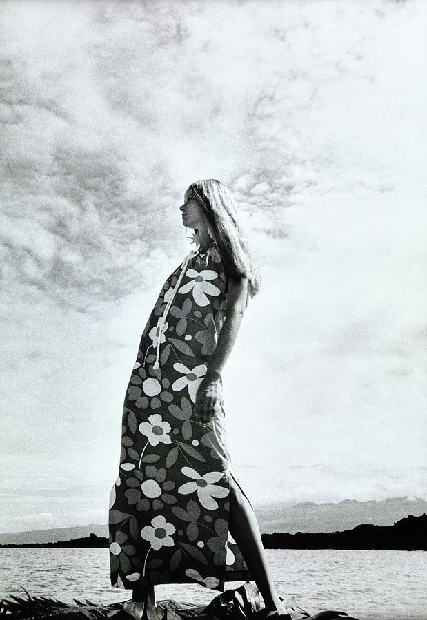 Veruschka Wearing A Suri Line Dress #2 Photograph by Franco Rubartelli