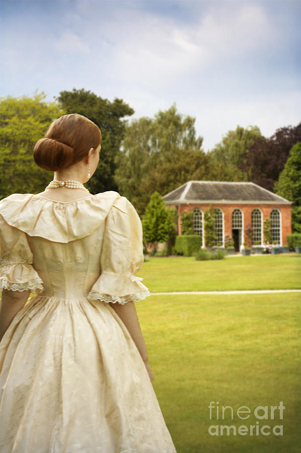 Victorian Woman In A Summer Garden #2 Photograph by Lee Avison