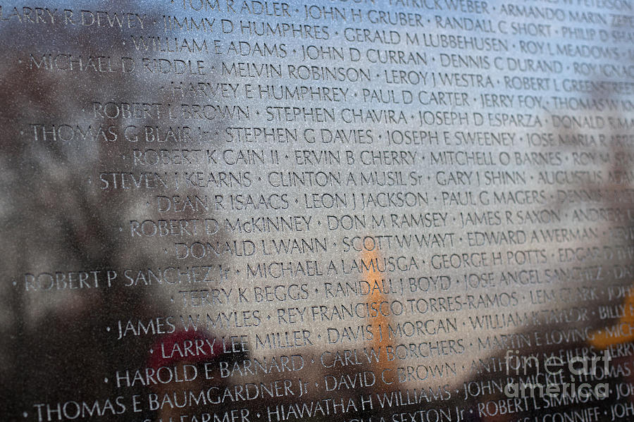 Vietnam Veterans Memorial #2 Photograph by Jim West