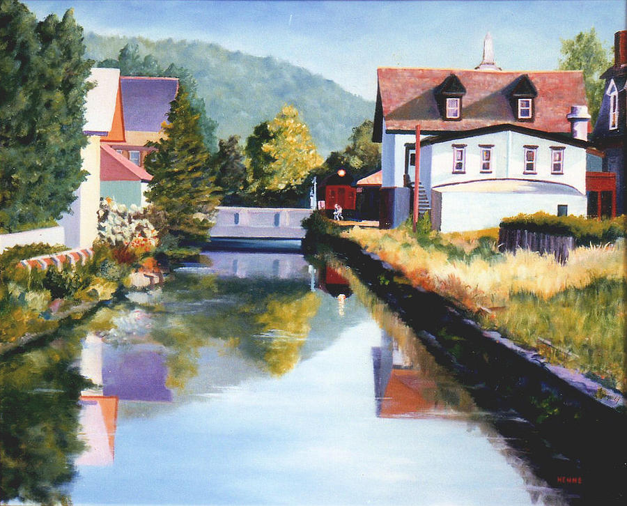 View Along the Canal #2 Painting by Robert Henne