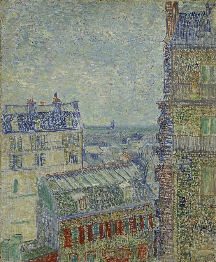View From Theos Apartment Painting by Vincent Van Gogh