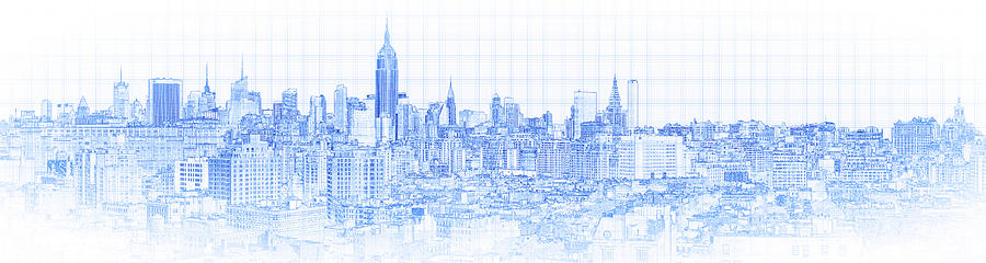 View Of Skylines In A City, Manhattan #2 Photograph by Panoramic Images