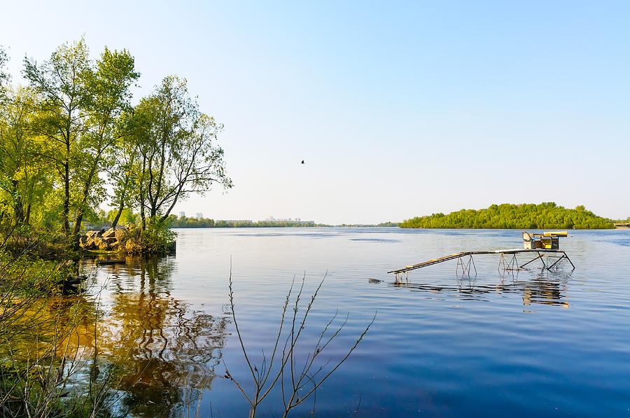 View of the Dniper River at morning Photograph by Alain De Maximy ...