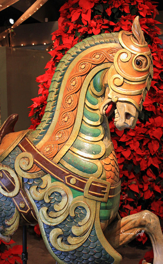 Vintage Carousel Horse #2 Photograph by Suzanne Gaff