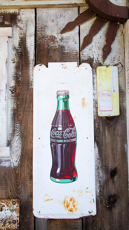 Vintage Coca Cola Sign #2 Photograph by Roger Mullenhour
