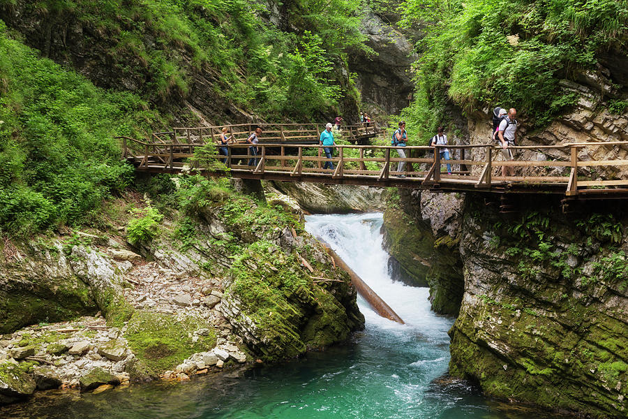 Slovenia Photograph - Vintgar Gorge, Slovenia by Ken Welsh Slovenia Photograph - Vintgar Gorge, Slovenia by Ken Welsh