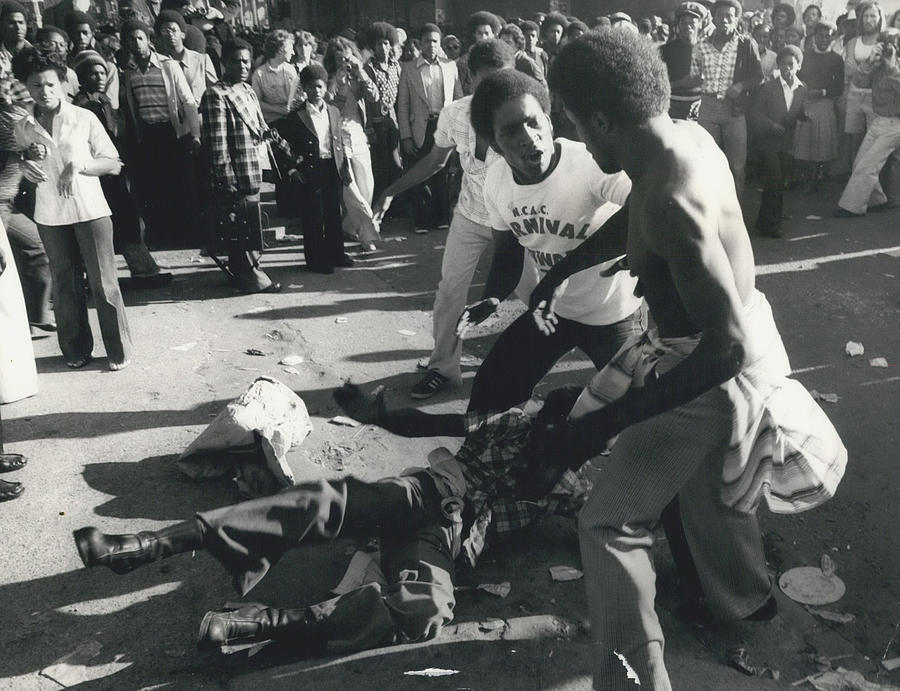 Violence Flares At The Notting Hill Carnival Photograph by Retro Images ...