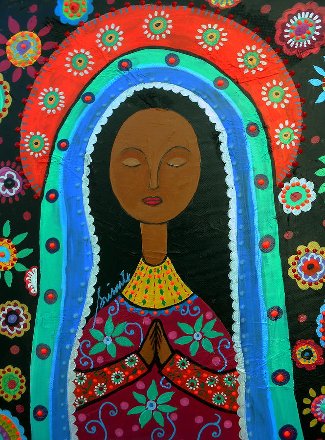 Virgin Guadalupe #2 Painting by Pristine Cartera Turkus