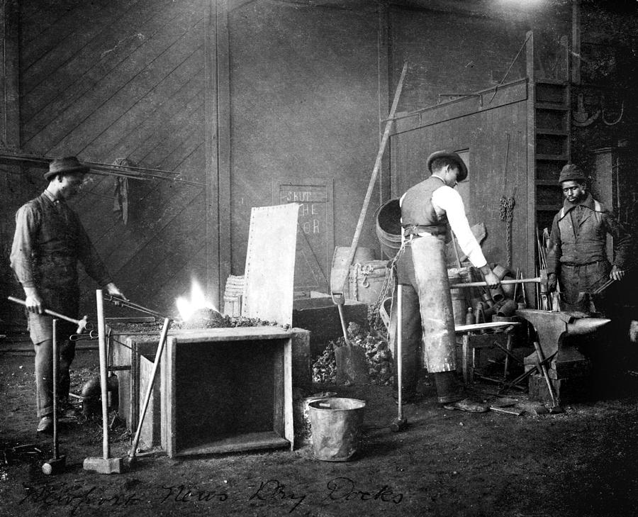 Newport News Photograph - Virginia Blacksmith #2 by Granger