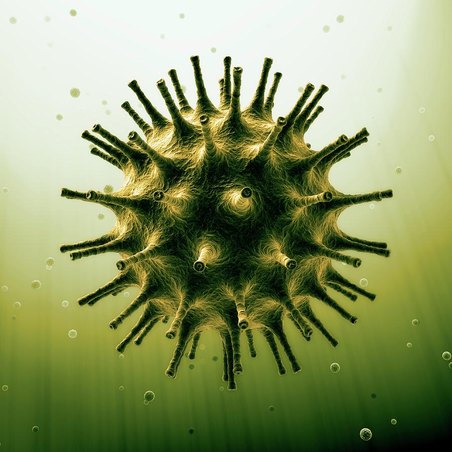 Virus Particle #2 Photograph by Andrzej Wojcicki/science Photo Library