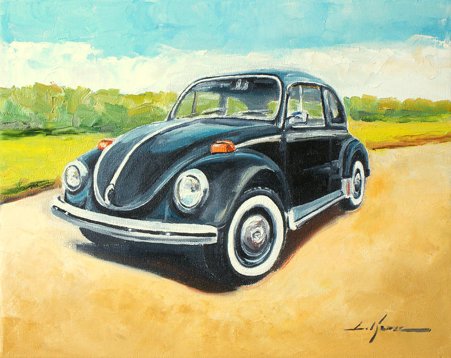 VW Beetle #2 Painting by Luke Karcz
