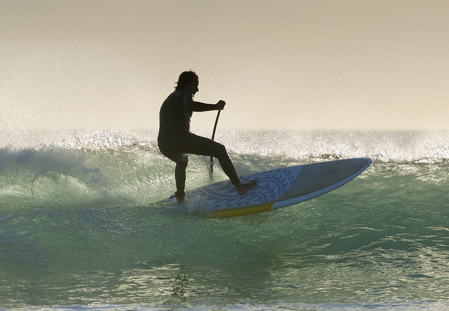 Daredevil Photograph - Wakeboarding Los Lances Beach Tarifa #2 by Ben Welsh