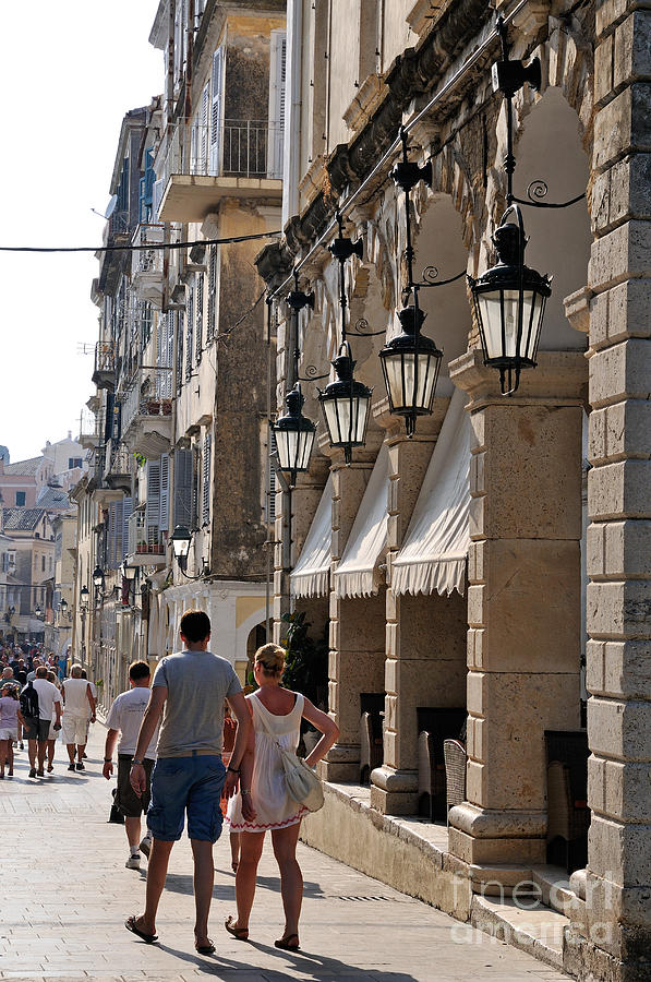Walking at the old city of Corfu #1 Photograph by George Atsametakis