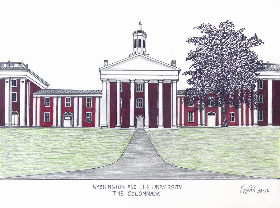 Washington and Lee University Drawing by Frederic Kohli Fine Art America