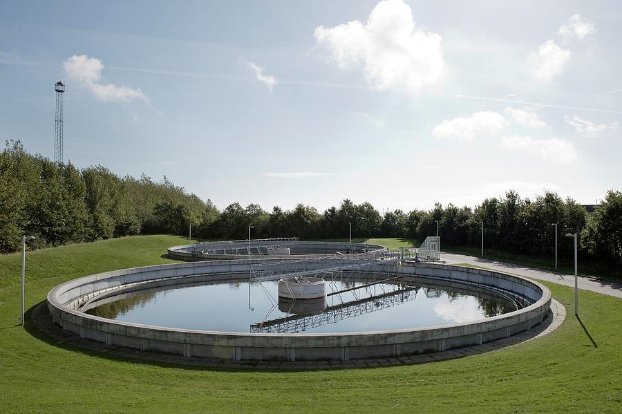 Equipment Photograph - Waste Water Treatment Plant #2 by Thomas Fredberg/science Photo Library