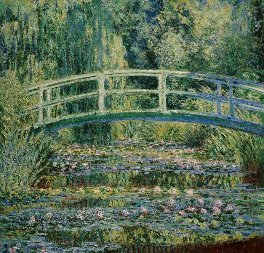 Claude Monet Painting - Water Lilies and Japanese Bridge #2 by Claude Monet