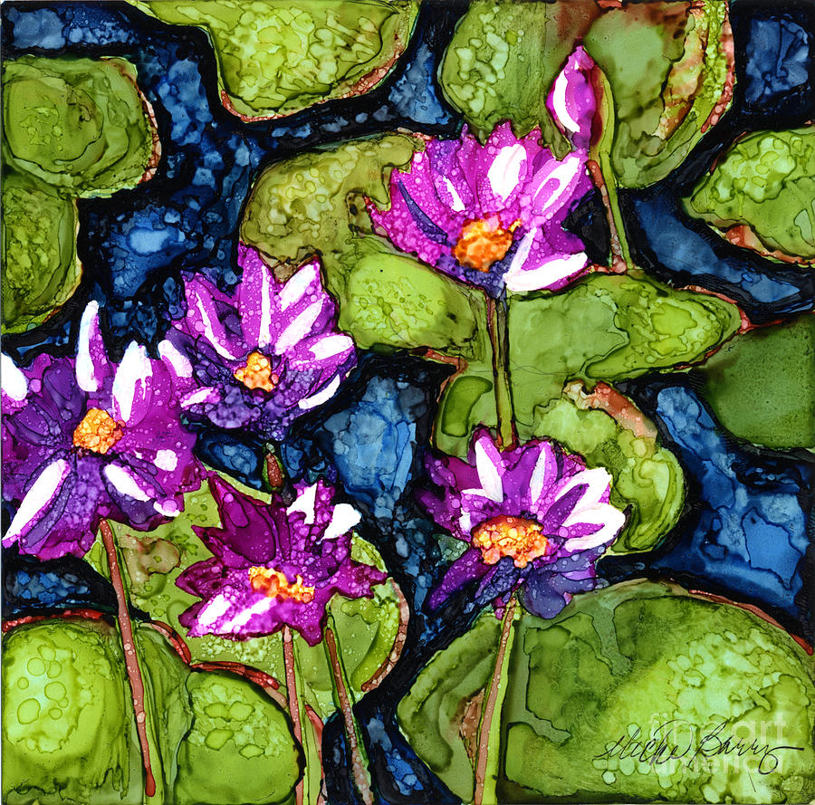 Water Lilies III  #2 Painting by Vicki Baun Barry