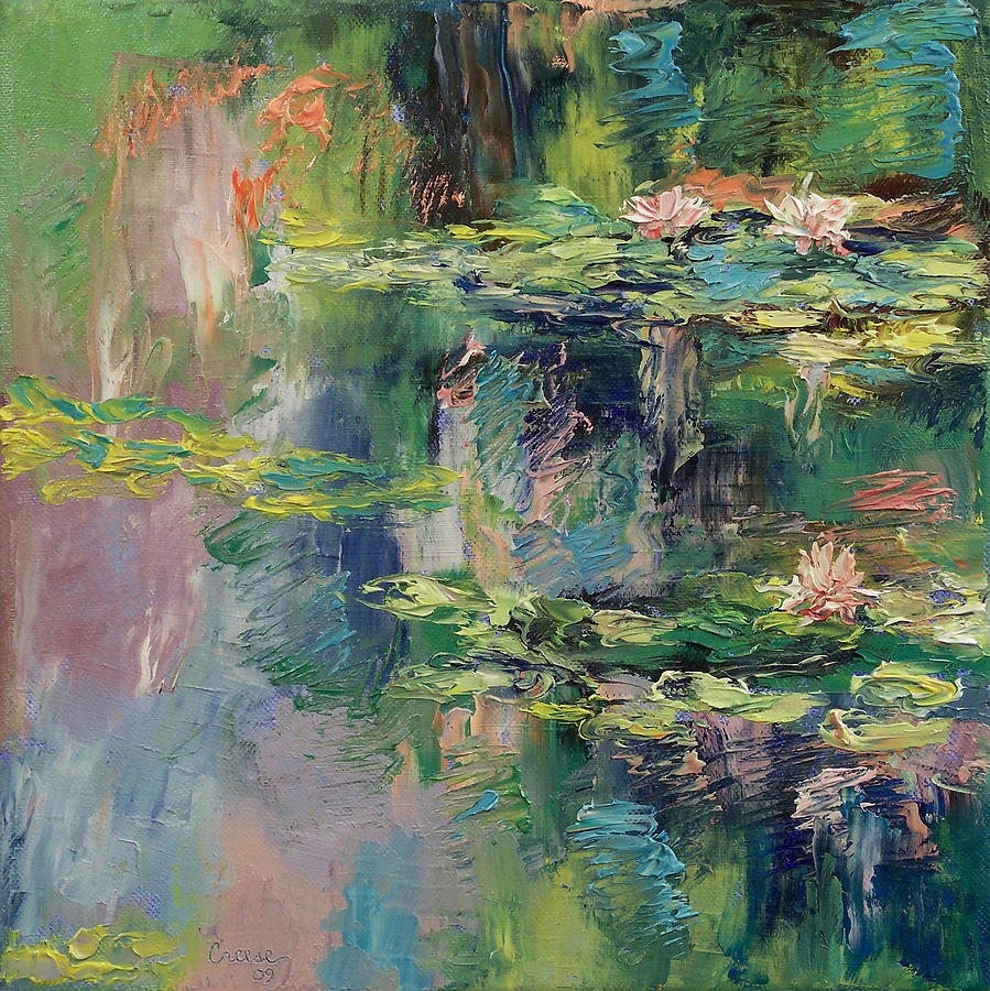 Water Lilies Painting by Michael Creese