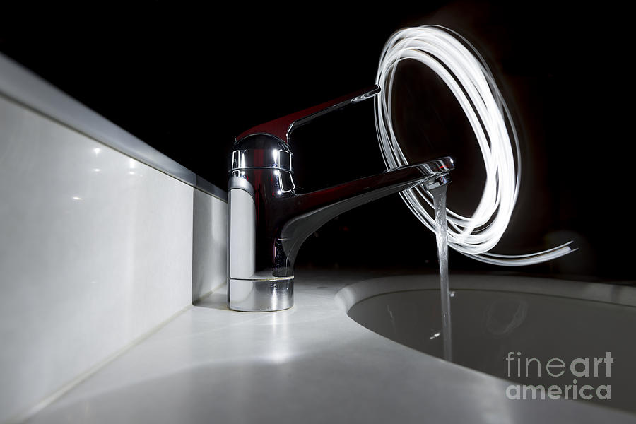 Water supply faucet mixer #2 Photograph by Mats Silvan