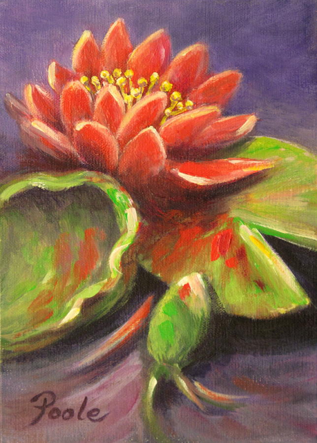 Waterlily Symphony Painting by Pamela Poole