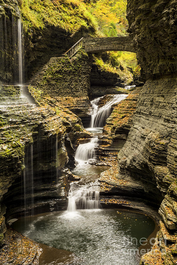 Watkins Glen Waterfalls Photograph by Michael Shake - Fine Art America