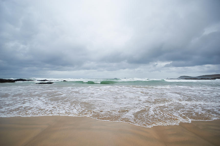 Waves Crashing At Beach Photograph by Dougal Waters Waves Crashing At Beach Photograph by Dougal Waters
