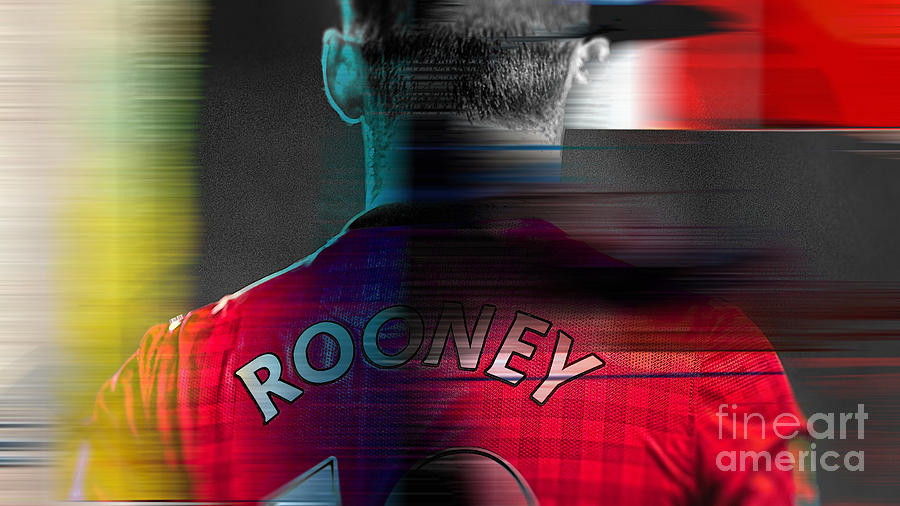Wayne Rooney #2 Mixed Media by Marvin Blaine
