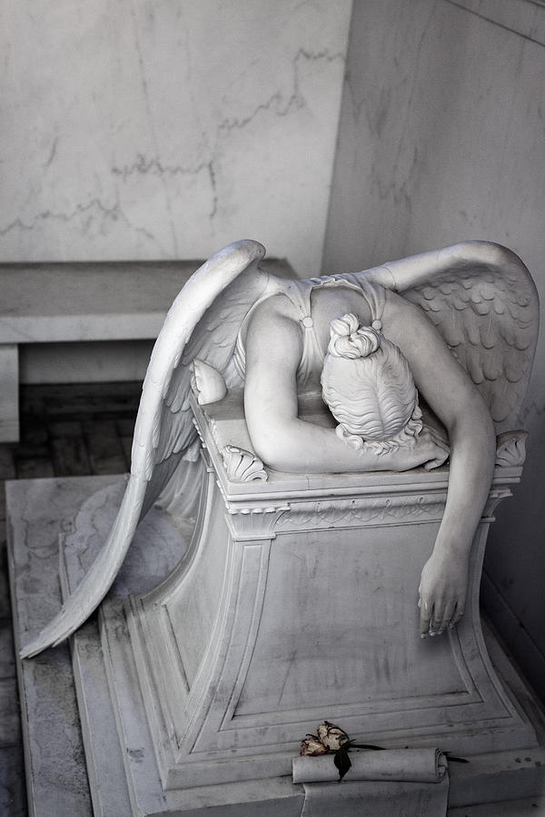 Black And White Photograph - Weeping Angel VI #2 by Chris Moore