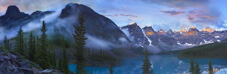 Wenkchemna Peaks And Moraine Lake Banff #2 Photograph by Tim Fitzharris