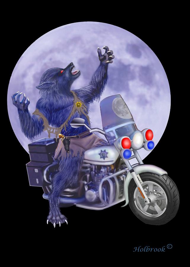 Werewolf Patrol #2 Digital Art by Glenn Holbrook