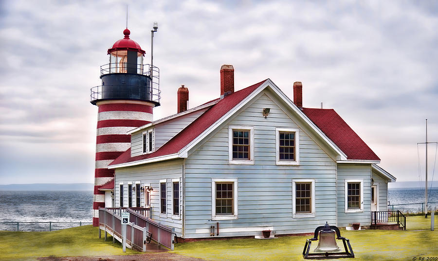 West Quoddy Head Lighthouse #1 Photograph by Richard Bean