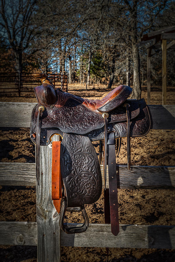 Western Saddle #2 Photograph by Doug Long
