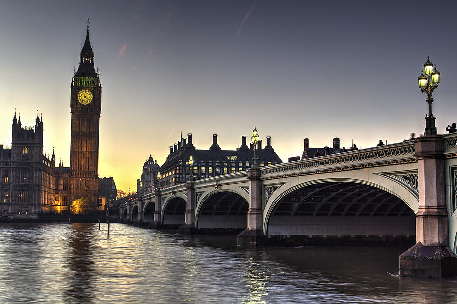 Westminster Bridge and Big Ben #2 Photograph by David Pyatt