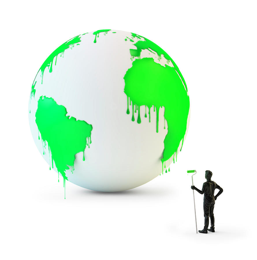 green globe logo hd
