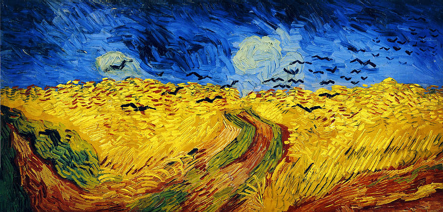 Vincent Van Gogh Painting - Wheatfield with Crows #14 by Celestial Images