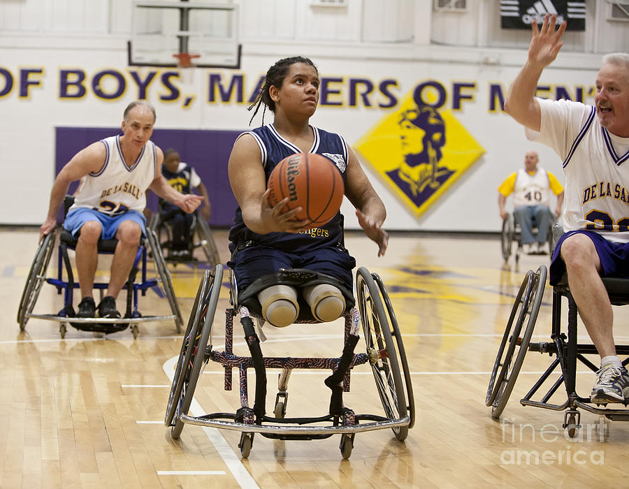 Wheelchair Basketball #2 Photograph by Jim West