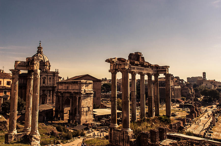 Whispers from the Past - italian landscape - Rome Photograph by AM FineArtPrints