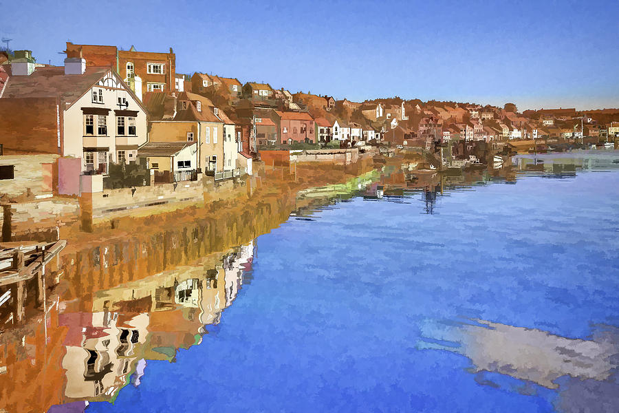 Painted effect - Whitby Photograph by Sue Leonard