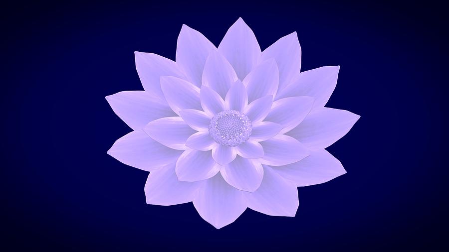 White Flower #2 Digital Art by Louis Ferreira