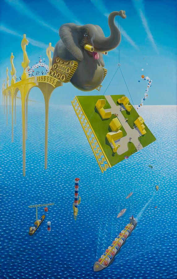 Ocean Painting - Who Needs Regulations? by Johnny Everyman Ocean Painting - Who Needs Regulations? by Johnny Everyman