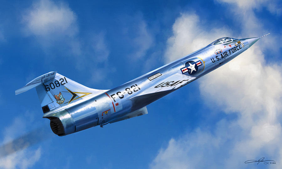 F-104 Digital Art - Wild Blue Yonder by Dale Jackson