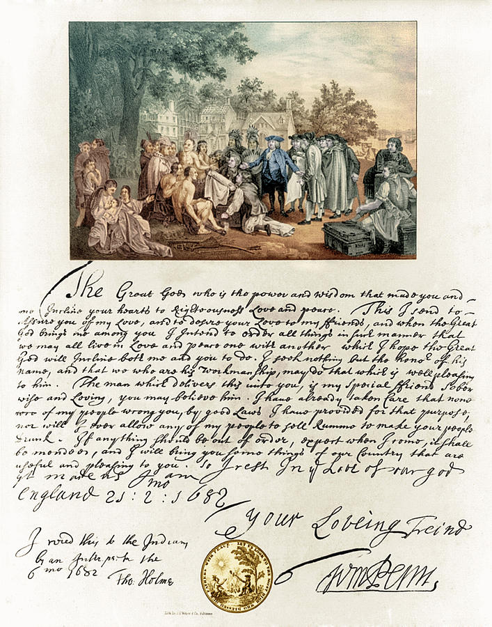 William Penns Treaty With The Indians #2 Photograph by Science Source