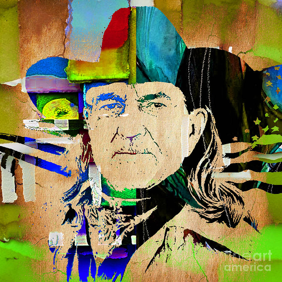 Willie Nelson Collection #2 Mixed Media by Marvin Blaine