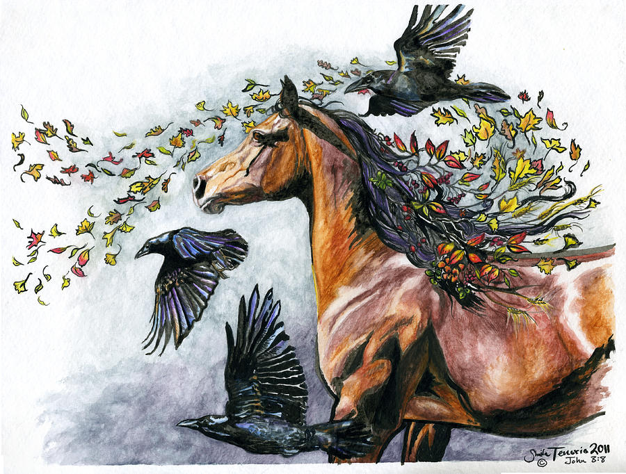 Fall Painting - Wind by Shaila Yovan Tenorio