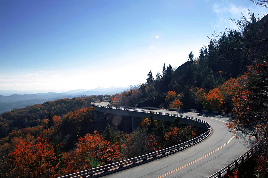 Winding Curve At Blue Ridge Parkway #2 Photograph by Alex Grichenko