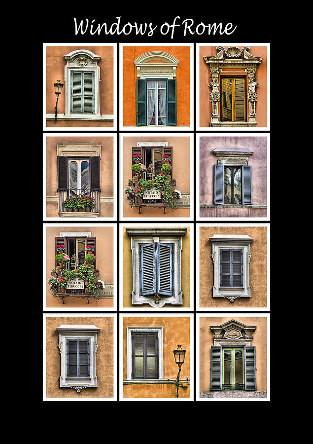 Windows of Rome #2 Photograph by David Letts