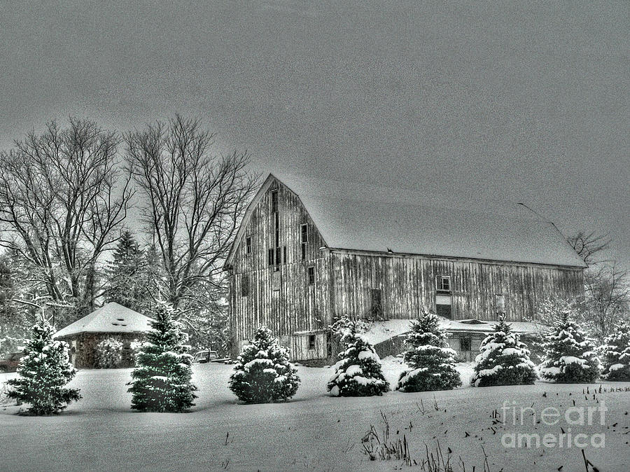 Winter Barn #2 Photograph by David Bearden