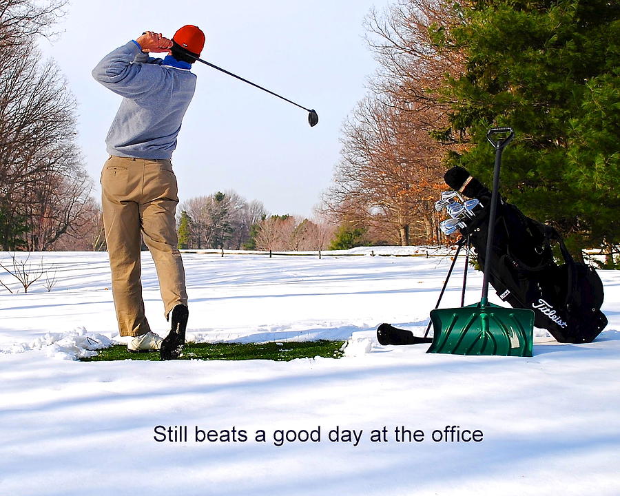 Winter Golf Photograph by Frozen in Time Fine Art Photography