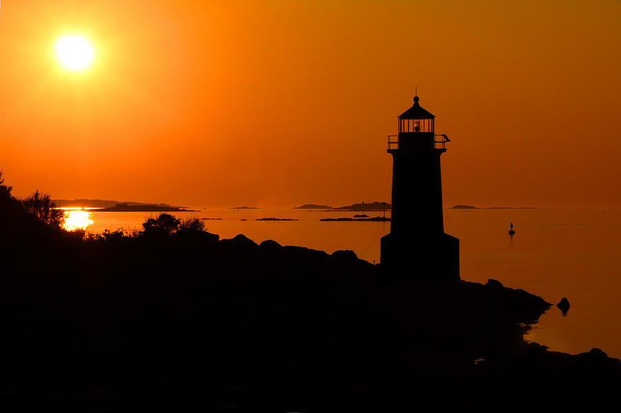 Winter Island Lighthouse Sunrise Photograph by Jemmy Archer